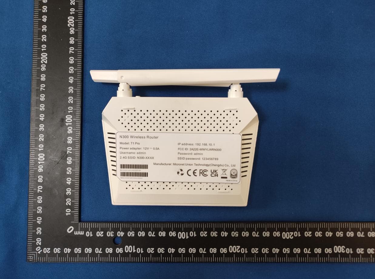 N300 Wireless Router,N300 Wi-Fi Router - FCC ID 2A22E-WWYLWRN300 - Micronet Union Technology(Chengdu) Co., Ltd.