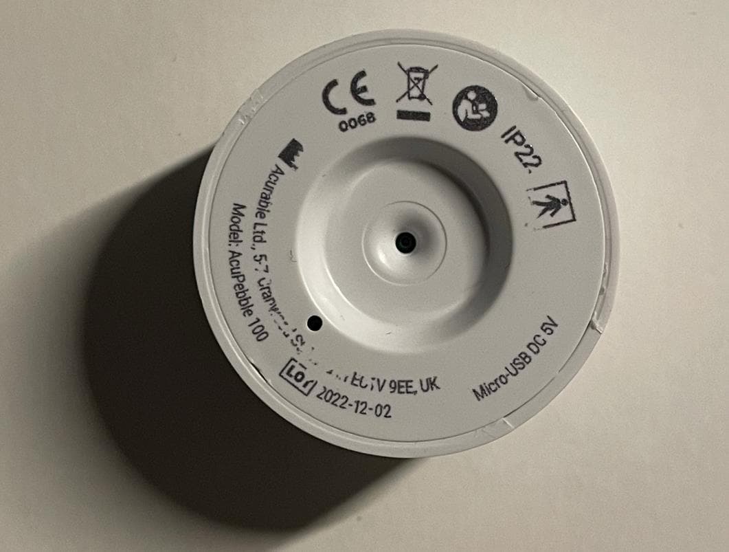 Wearable biosignals monitor - FCC ID 2A258-AP100D05 - Acurable Limited
