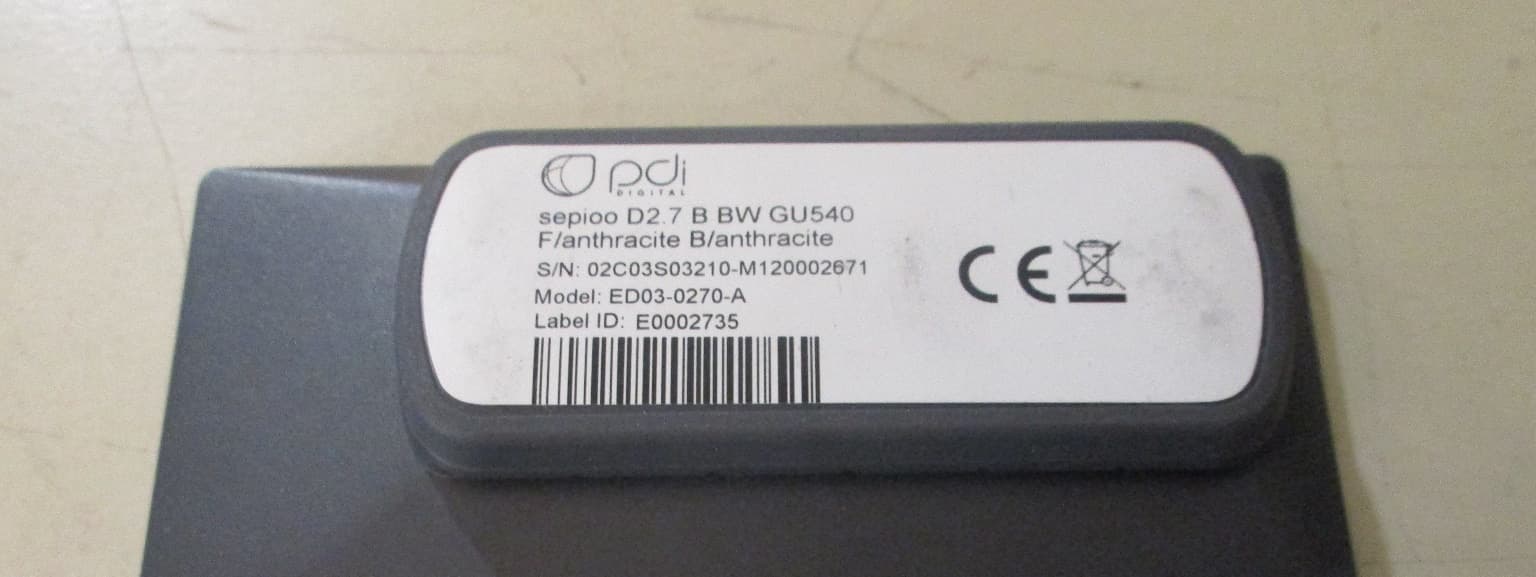 sepioo D2.7 B - FCC ID 2A3HY-ED03-0270-B - PDi Digital GmbH