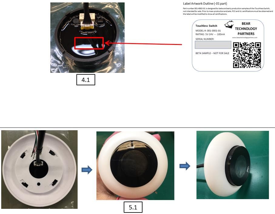 Wavee Touchless Switch - FCC ID 2A4DM-0001 - Bexar Inc.