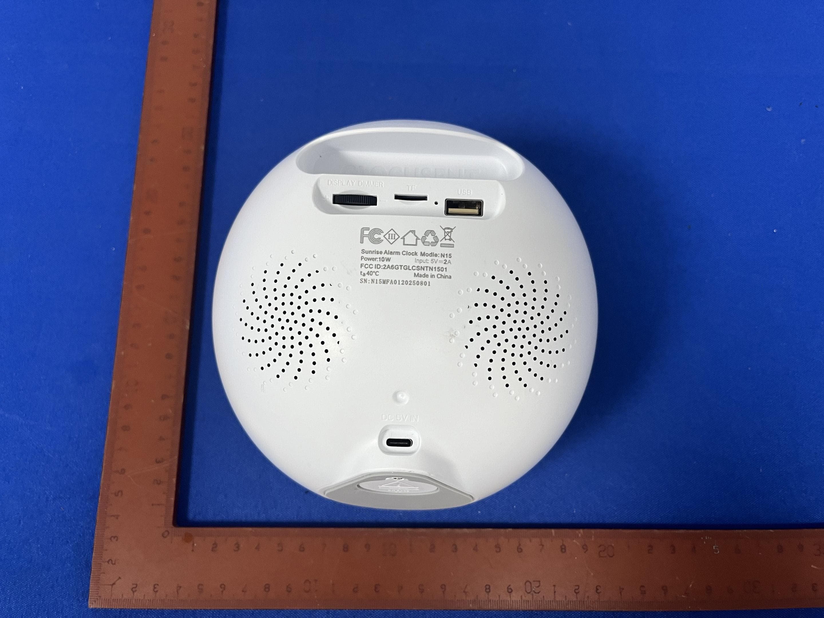 Sunrise Alarm Clock N15 - FCC ID 2A6GTGLCSNTN1501 - glocusent co., ltd