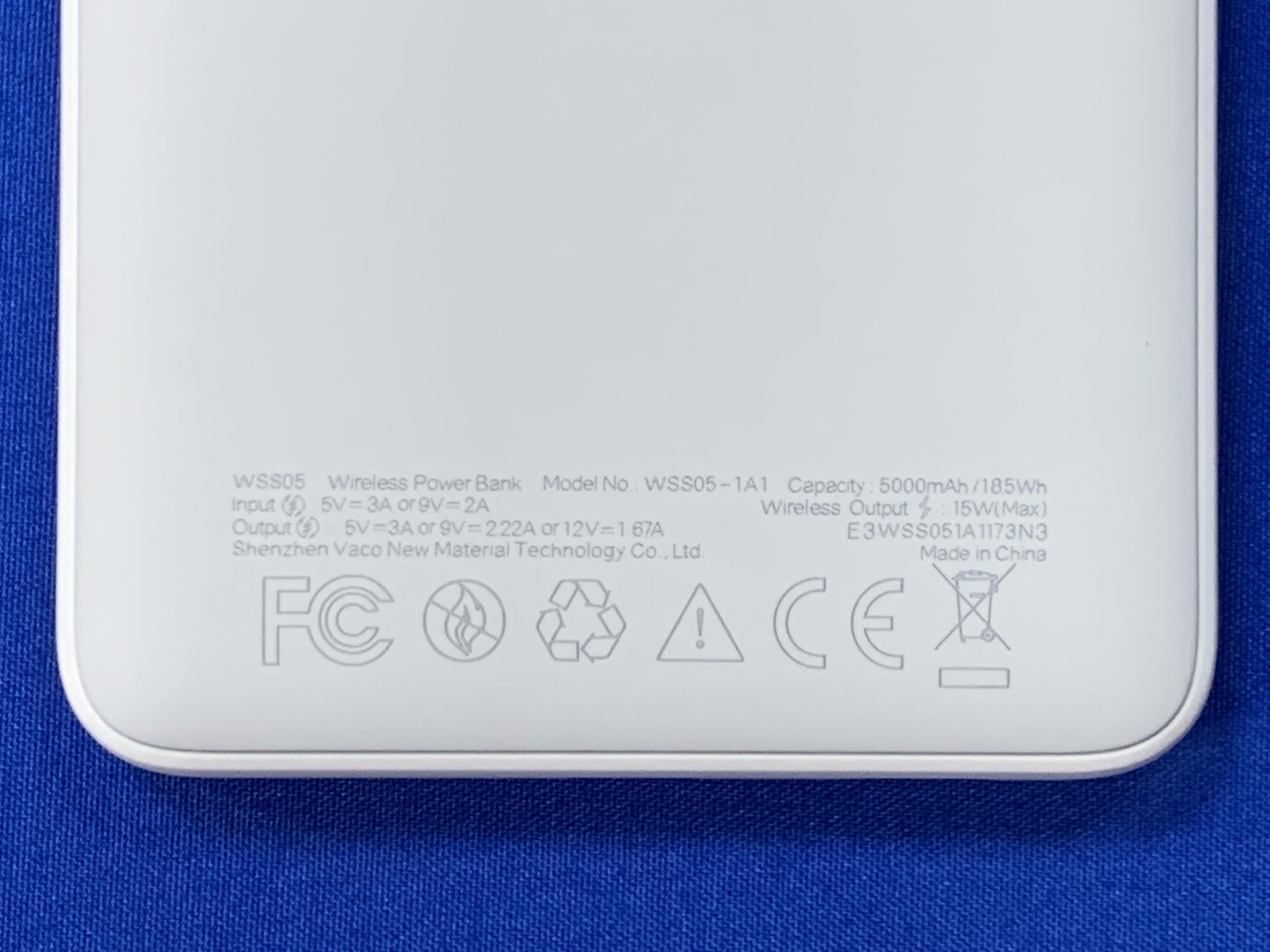Wireless Power Bank - FCC ID 2A6QM-WSS05-1A1 - Shenzhen Romoss Technology Co., Ltd.