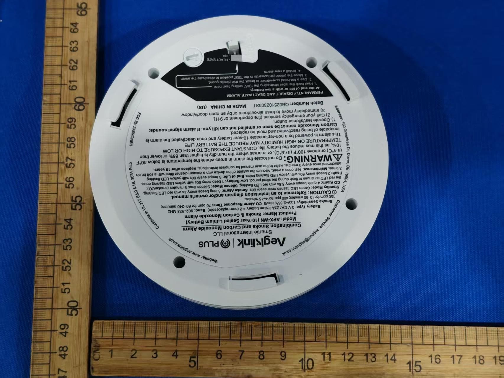 Smoke and Carbon Monoxide Alarm - FCC ID 2A6RONBH - Smartie International LLC