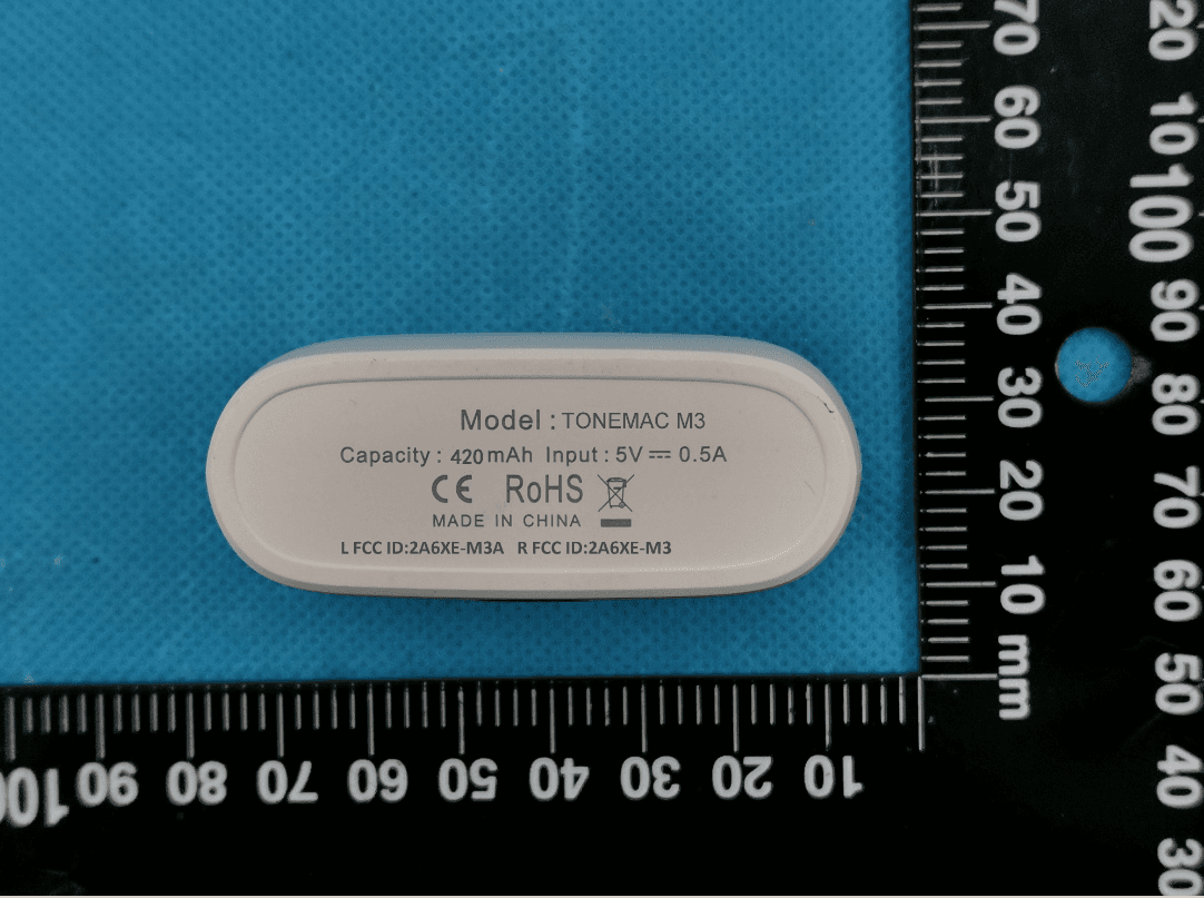 TONEMAC M3 True Wireless Earbuds - FCC ID 2A6XE-M3A - Shenzhen TANGMAI Tech., Co., Ltd.