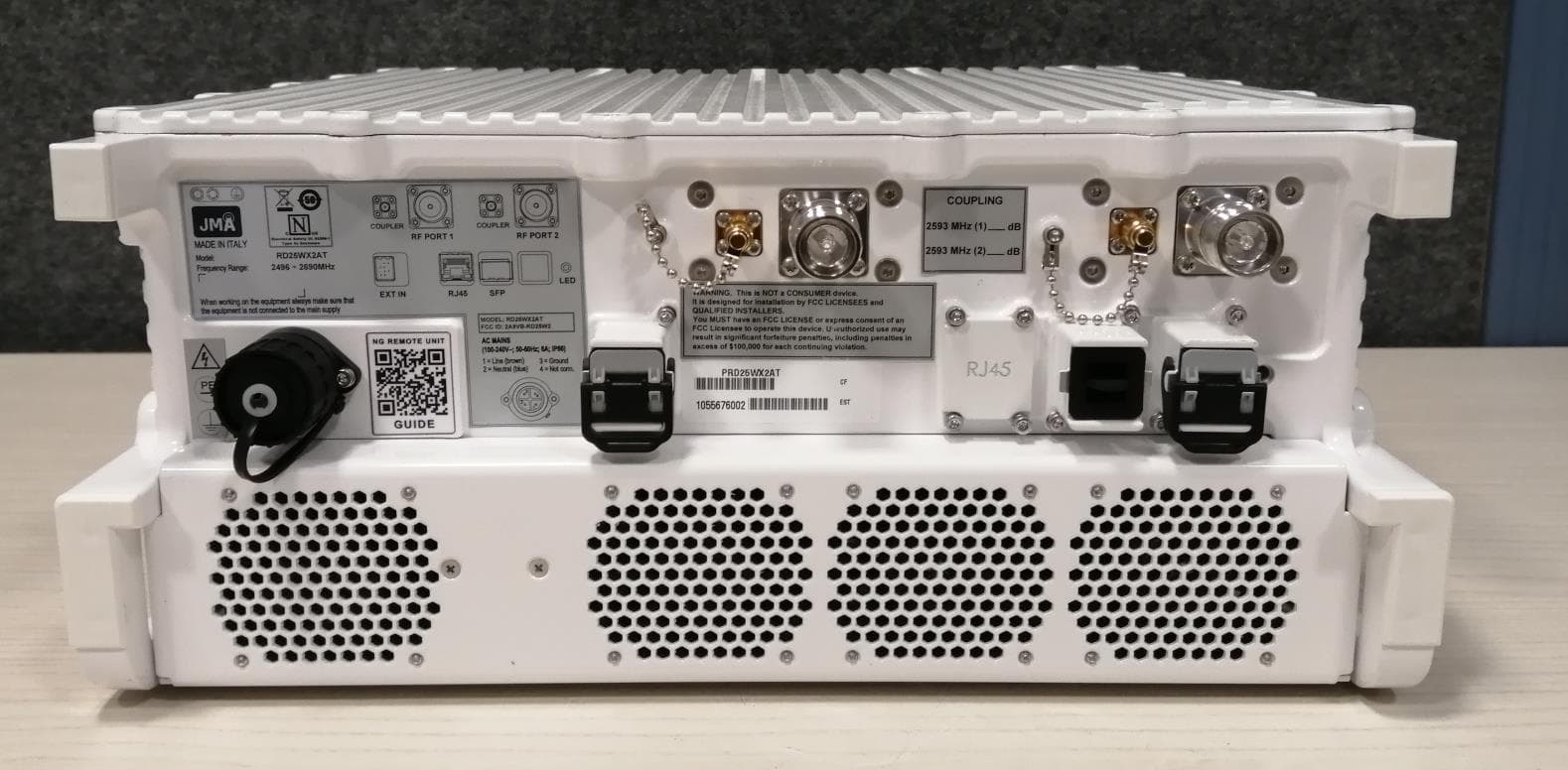 Next Generation Very Very High Power Remote Unit 2496 - 2690 MHz - FCC ID 2A9VB-RD25W2 - John Mezzalingua Associates, LLC dba JMA Wireless