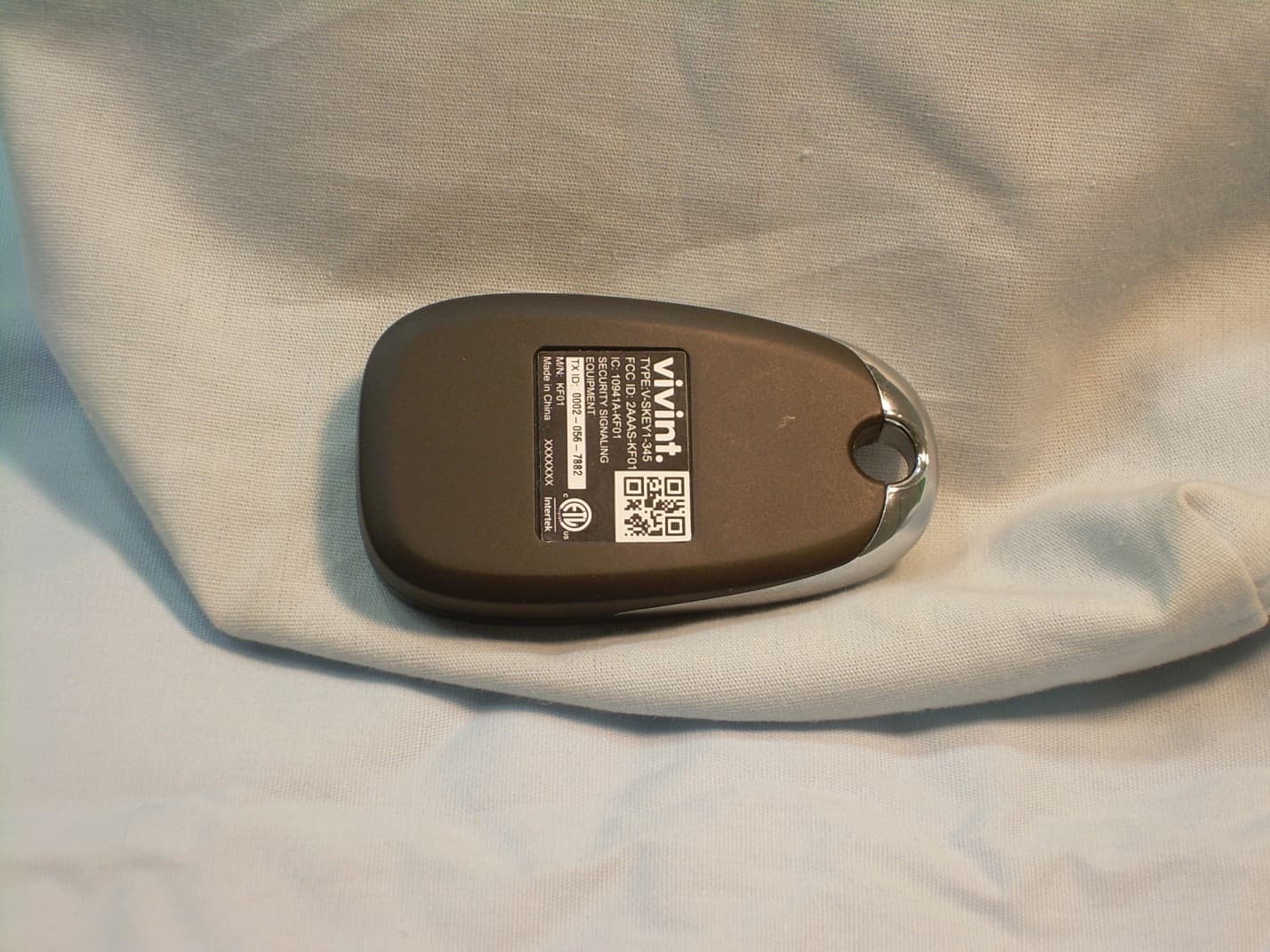 Keyfob System Interface - FCC ID 2AAAS-KF01 - Vivint, Inc.