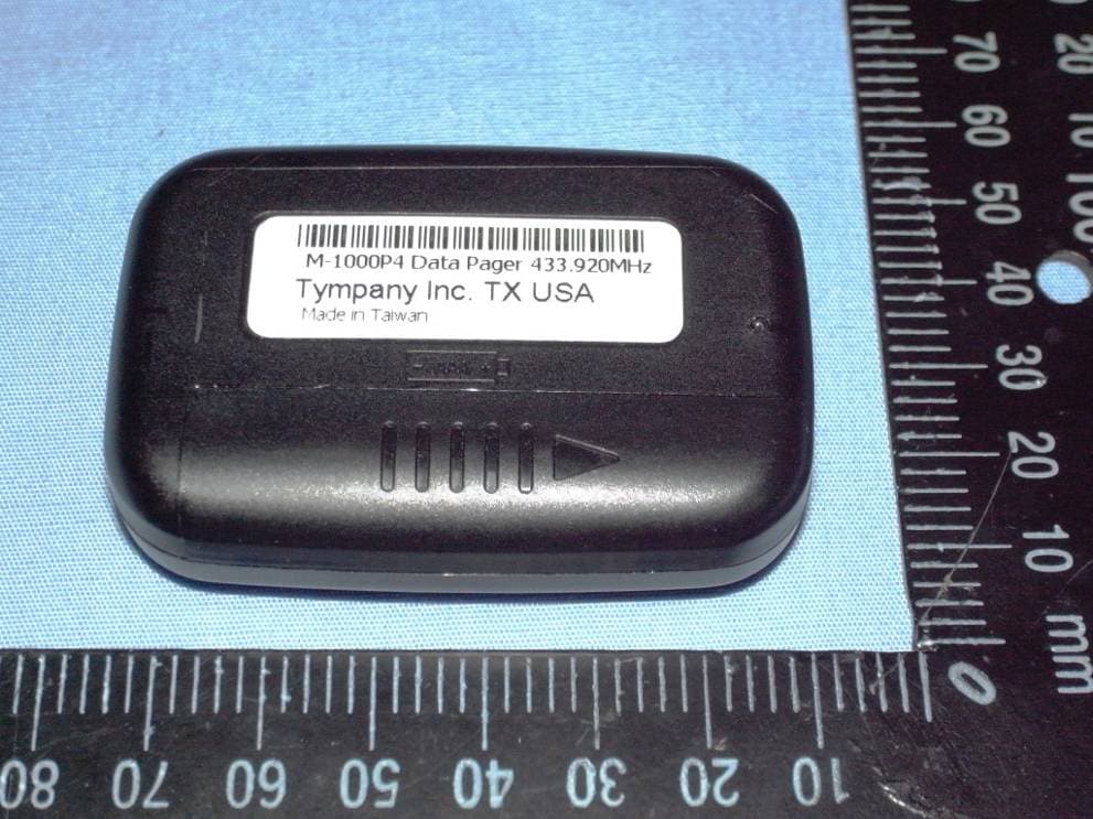 PAGING RECEIVER UNIT (RX) (M-1000P4) - FCC ID 2AAEVM-1000P4 - Ototronix LLC