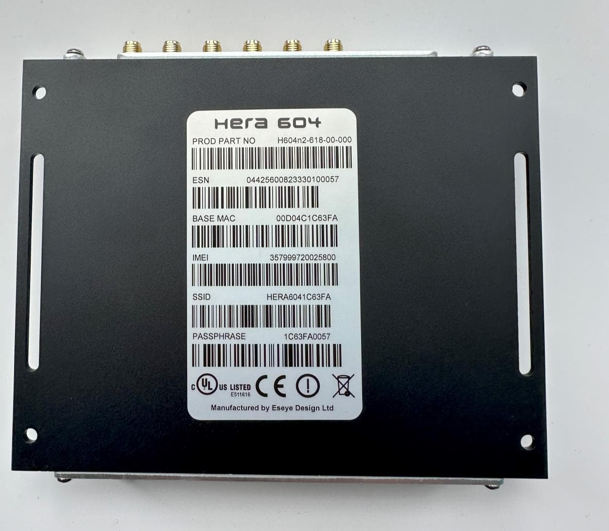 Cellular Router with WiFi - FCC ID 2AASBHERAQ4029 - Eseye Design Limited (2)