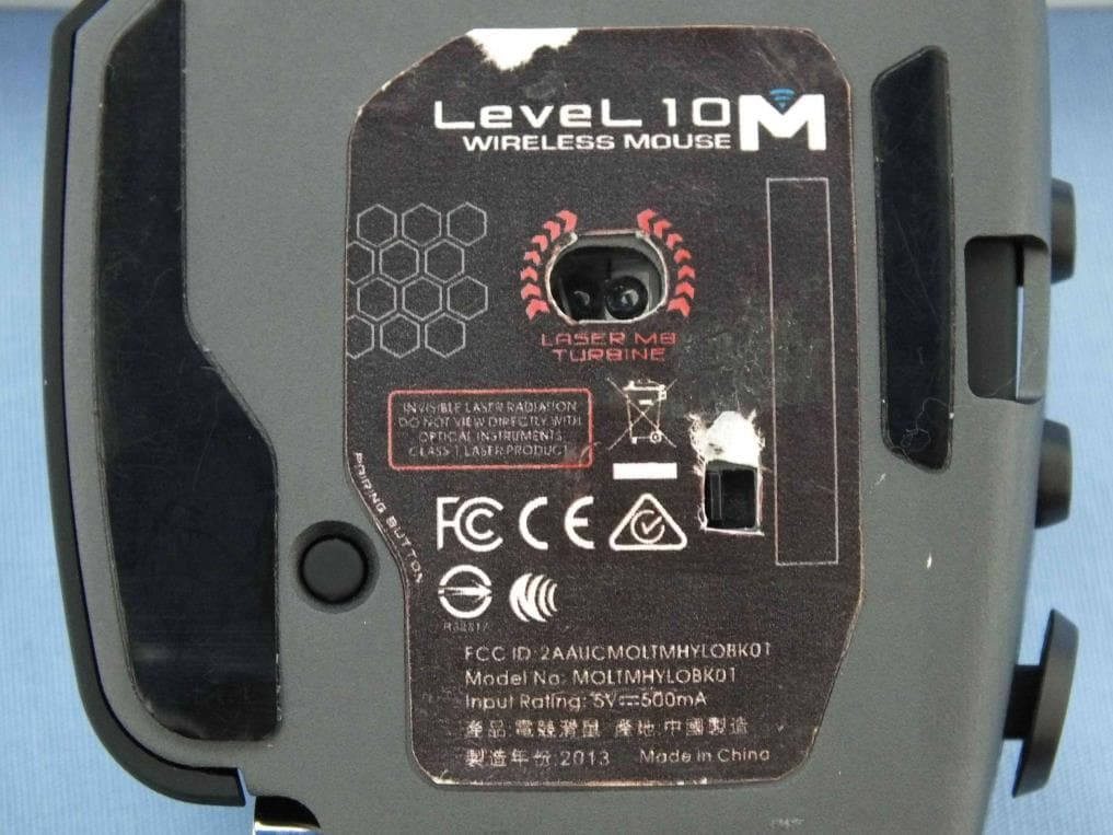 Level 10M Wireless Mouse - FCC ID 2AAUCMOLTMHYLOBK01 - Thermaltake Technology Co., Ltd.