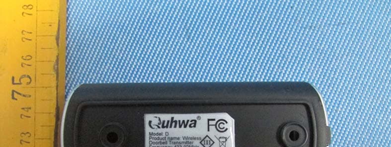 WIRELESS DOORBELL(TRANSMITTER) - FCC ID 2AAV8D - SHENZHEN QIAOHUA INDUSTRIES LIMITED (2)
