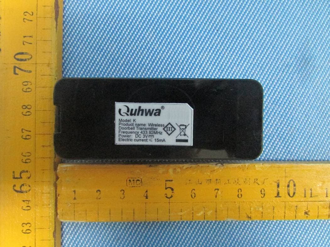 WIRELESS DOORBELL(TRANSMITTER) - FCC ID 2AAV8K - SHENZHEN QIAOHUA INDUSTRIES LIMITED (2)