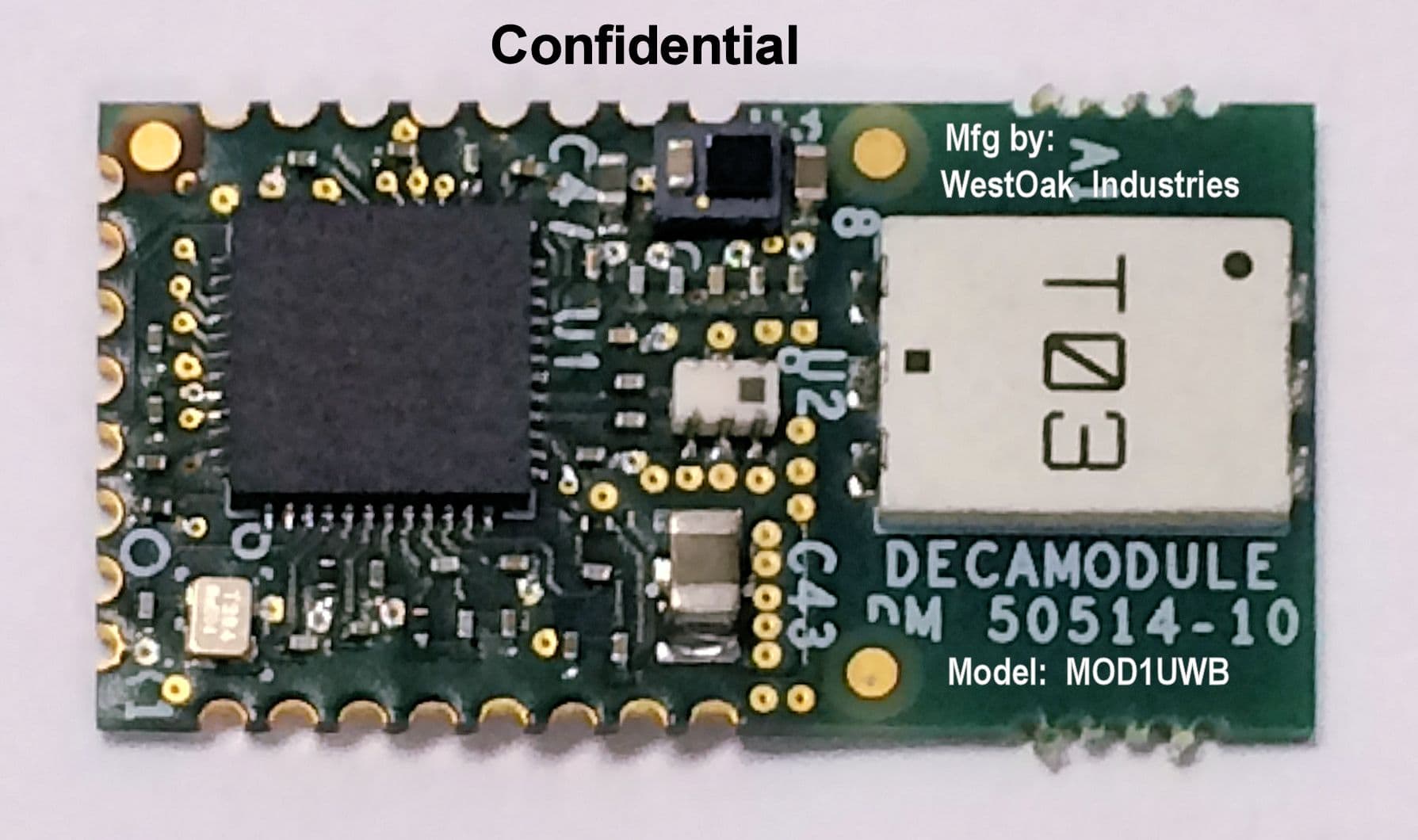 Ultra-wideband transmitter module - FCC ID 2AAXVTNTMOD1 - ABG TAG & TRAQ LLC