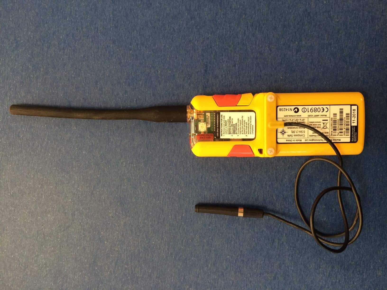 Marine Survivor Locating Device MSLD - FCC ID 2AB4VSMRTV100 - Marine Rescue Technologies Ltd