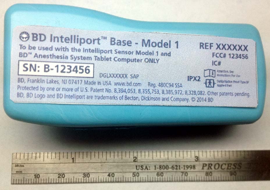Manual Injection monitoring system for anesthesia - FCC ID 2ABS9IPORT1 - CRISI Medical Systems