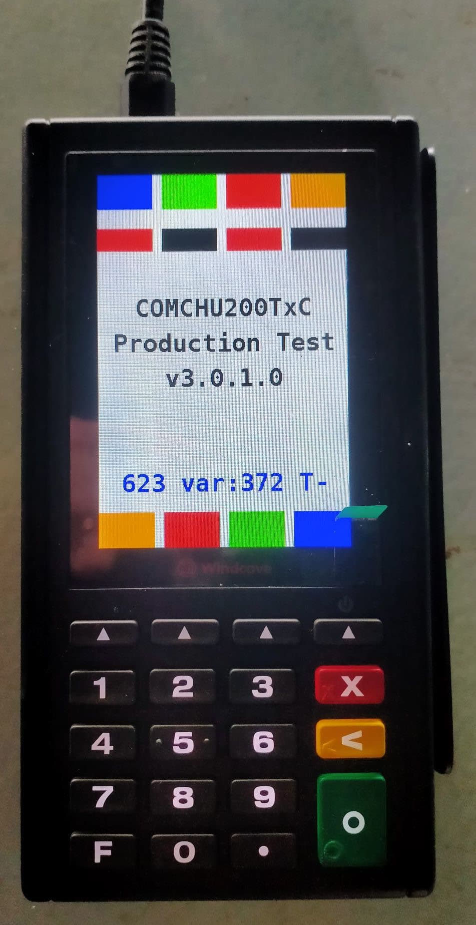 Portable Payment Terminal - FCC ID 2AC2O-CHU200TRC - Windcave Limited