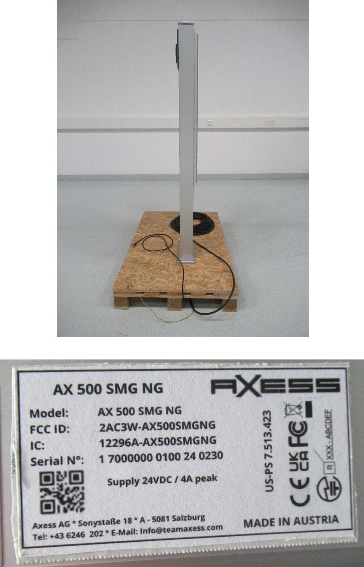 Smart Gate AX500 SMG NG - FCC ID 2AC3WAX500SMGNG - Axess AG