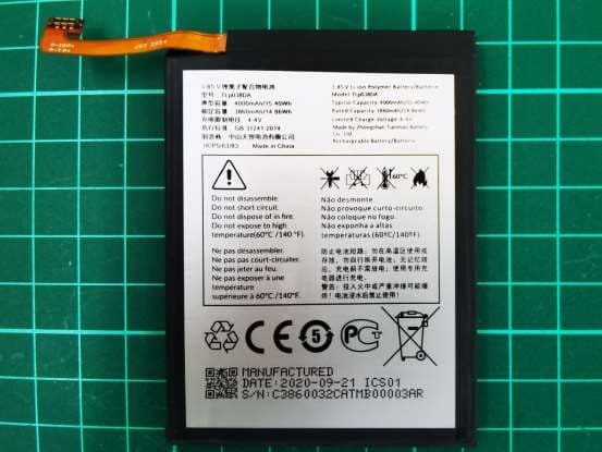 LTE/WCDMA/GSM mobile phone - FCC ID 2ACCJB141 - TCL Communication Ltd. (3)