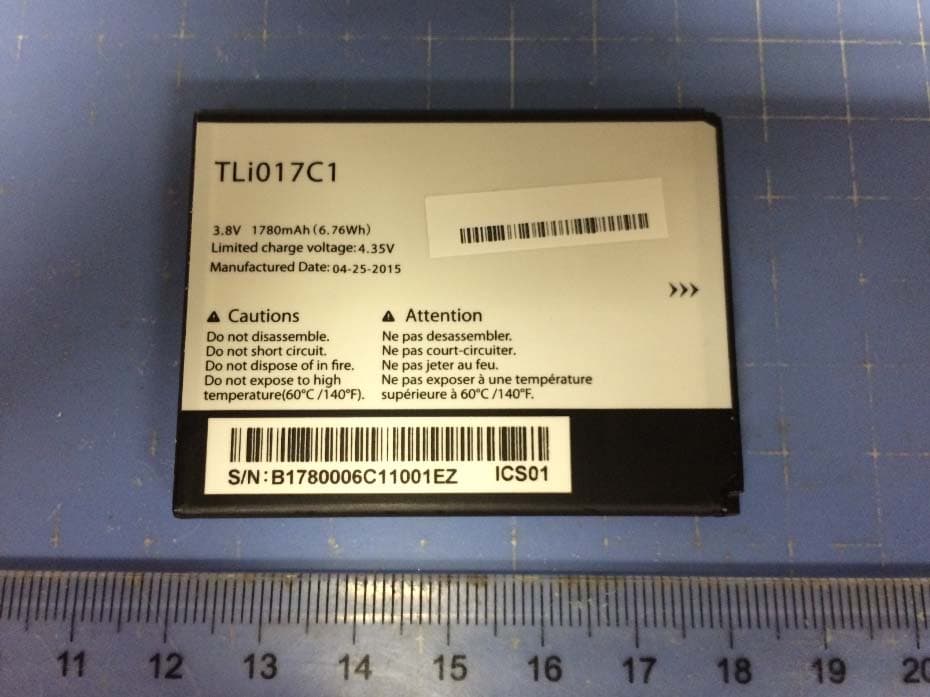 HSDPA/HSUPA/UMTS quad band/GSM quad band/LTE Penta band mobile phone - FCC ID 2ACCJH019 - TCL Communication Ltd. (2)