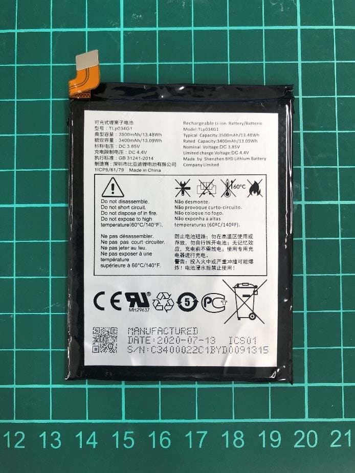 GSM/UMTS/LTE Mobile phone - FCC ID 2ACCJH130 - TCL Communication Ltd.