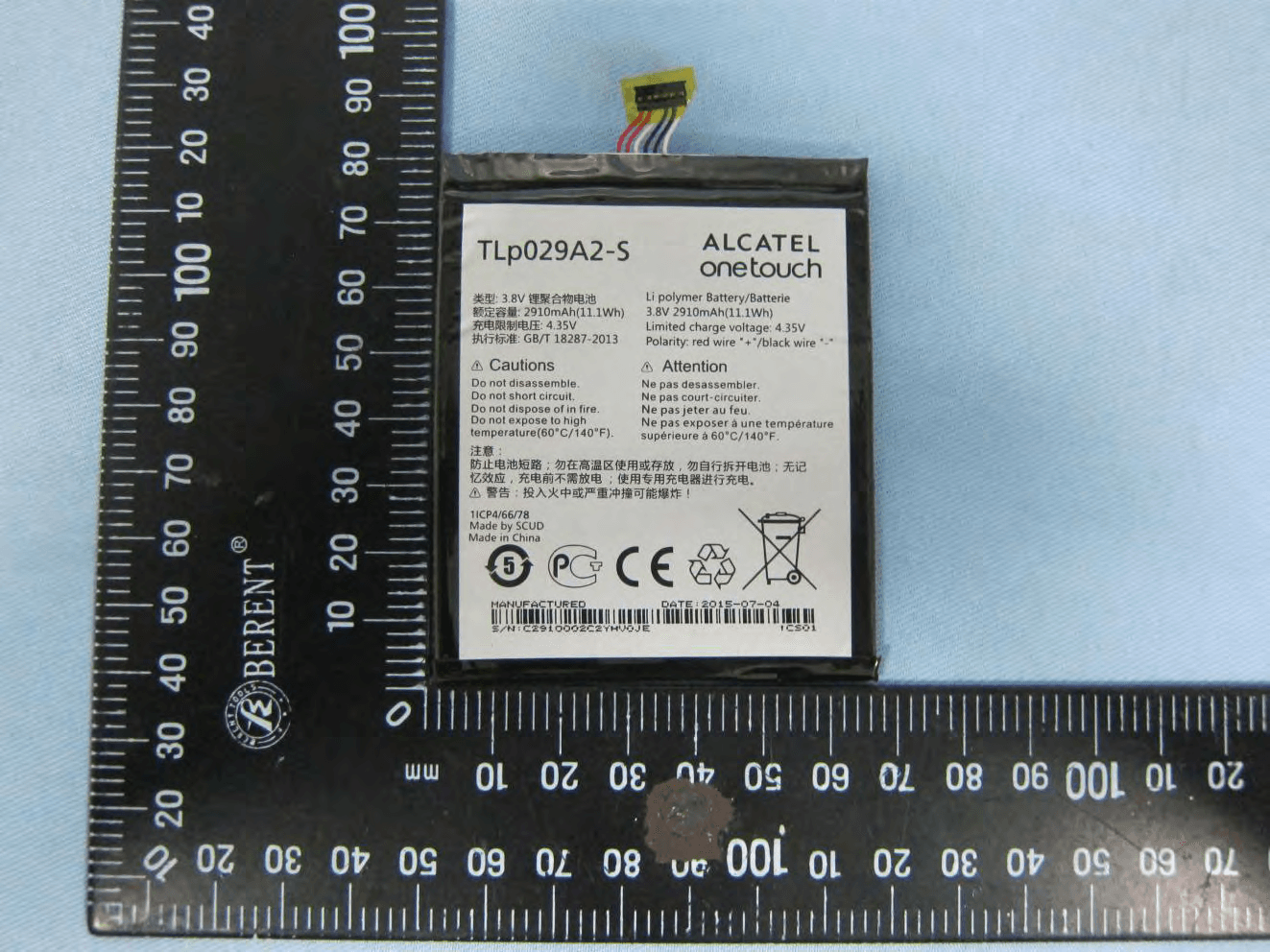 GSM Quad-band / UMTS Quad-band / LTE 4 band mobile phone - FCC ID 2ACCJN005 - TCL Communication Ltd.