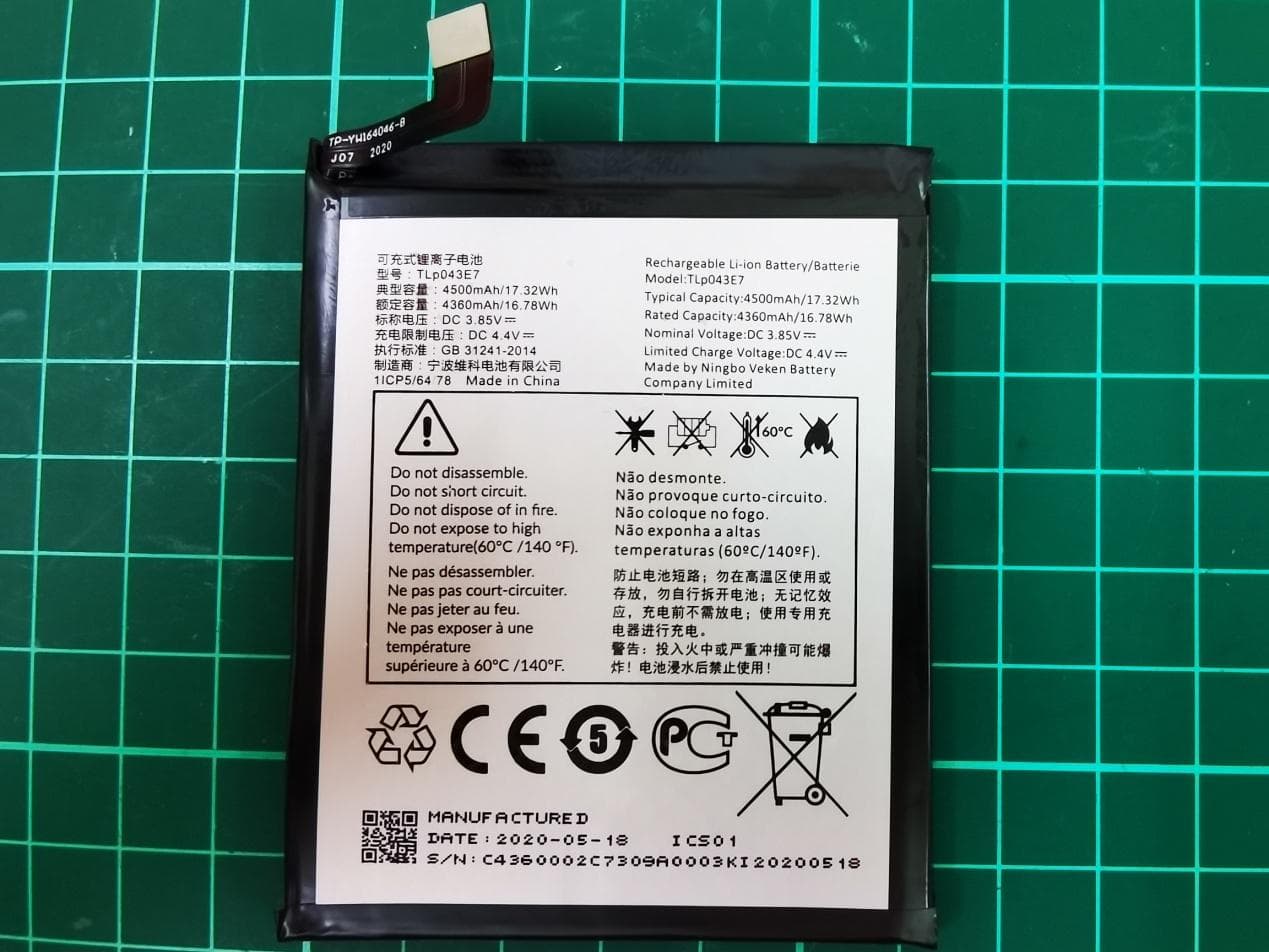 5G NR/ LTE/WCDMA/GSM Mobile Phone - FCC ID 2ACCJN044 - TCL Communication Ltd.