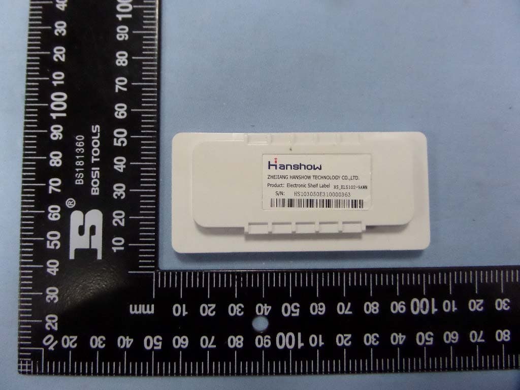 Electronic Shelf Labels - FCC ID 2AD43-HS-EL5100 - Beijing Hanshow Technology Co., Ltd.