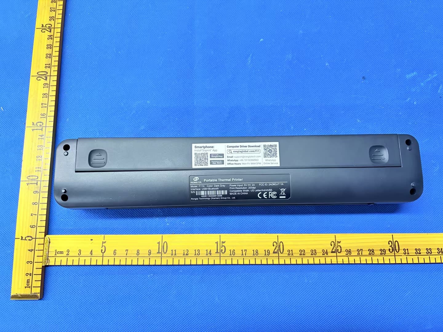 Portable Thermal Printer - FCC ID 2AD6G-F11A - Rongta Technology (Xiamen) Group Co., Ltd. (2)