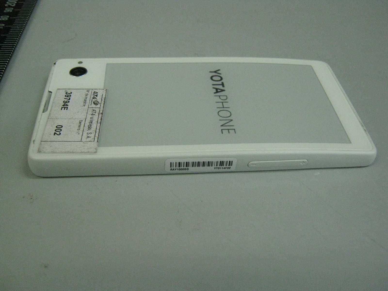 Smartphone with GSM/GPRS/EDGE 850/1900, WCDMA/HSPA FDD 2,5, 802.11 a/b/g/n/ac, BT/BLE, NFC, FM Radio - FCC ID 2ADHW201 - Yota Devices LTd. (3)