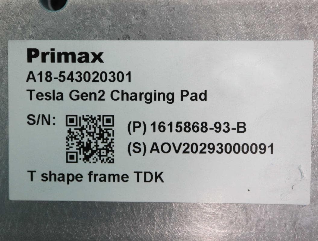Wireless Phone Charger - FCC ID 2AEIM-WC4 - Tesla, Inc