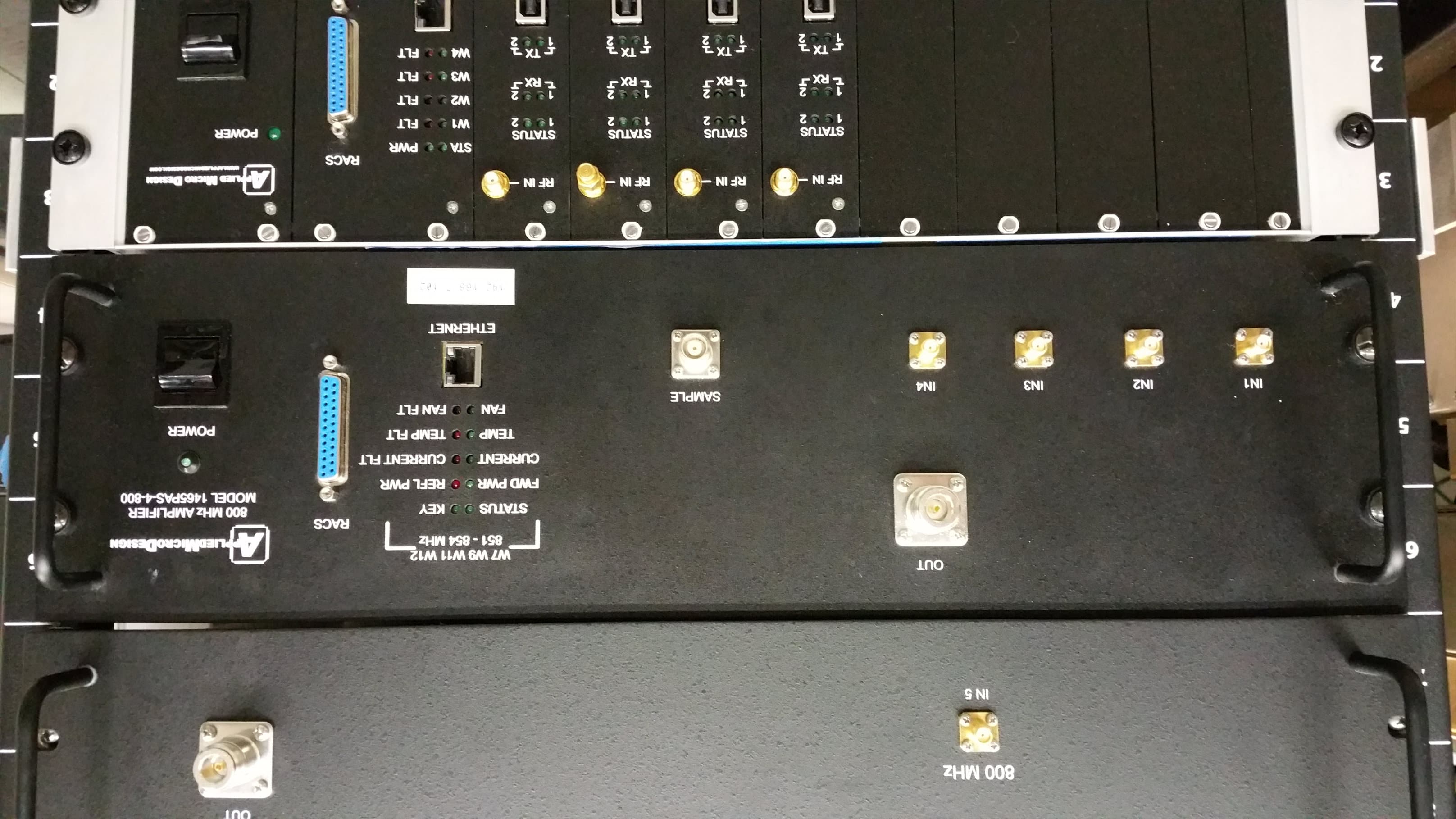 Model 1465 UHF Multi-Carrier In-Building Amplifier - FCC ID 2AES2-1465 - Applied Micro Design, Inc