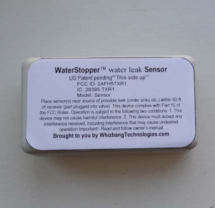 Water protection system - FCC ID 2AFH5TXR1 - Whiz Bang Technologies Inc.