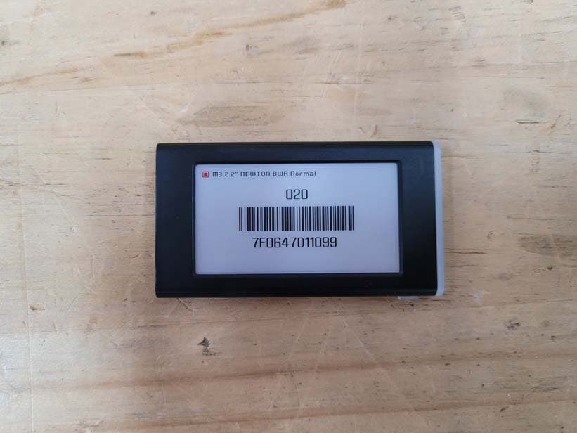ESL Label - FCC ID 2AFWN-EL022HXBRA - SOLUM CO.,LTD.