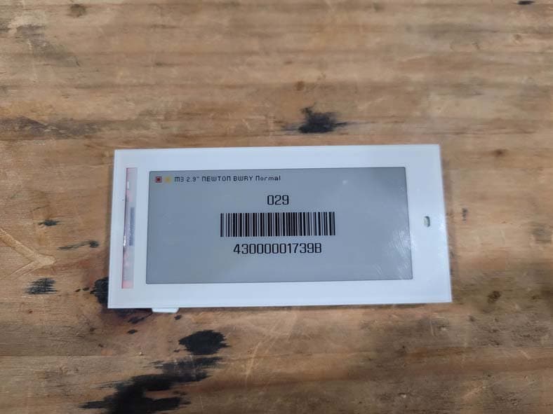 ESL Label - FCC ID 2AFWN-EL029F6W4A - SOLUM CO.,LTD.