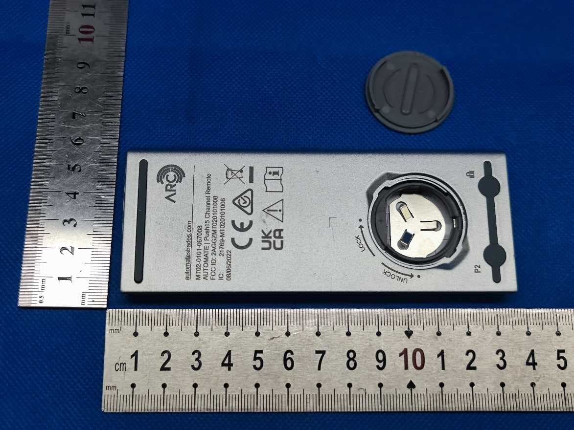 AUTOMATE / Push15 Channel Remote - FCC ID 2AGGZ003B9ACA41 - Rollease Acmeda Inc (2)