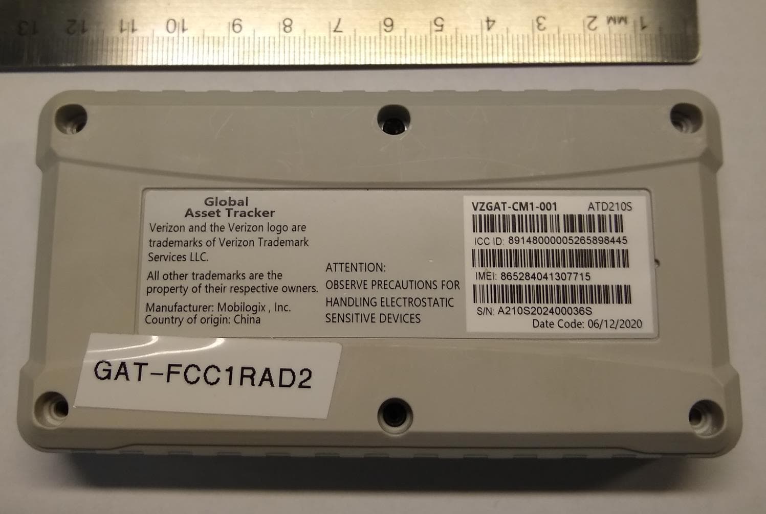 GLOBAL ASSET TRACKER - FCC ID 2AH4HVZGATCM1 - Mobilogix, Inc. (2)