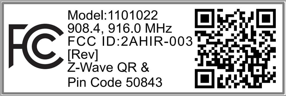 Smart home multi sensor for Z-Wave systems - FCC ID 2AHIR-003 - Sensative AB