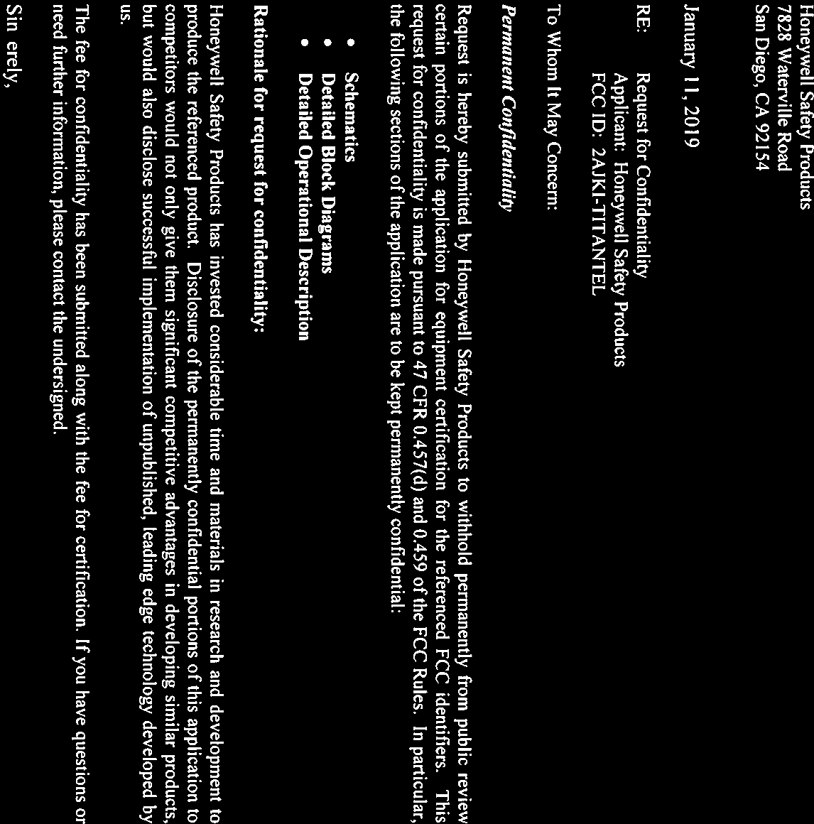 Firefighter Telemetry System - FCC ID 2AJKI-TITANTEL - Honeywell Safety Products USA, Inc.