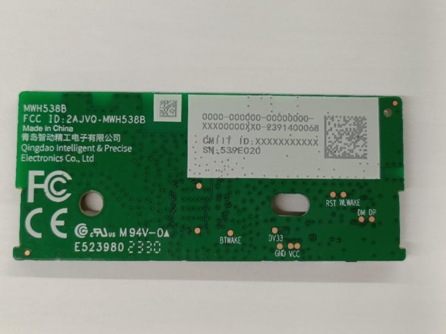 WiFi/BT Module - FCC ID 2AJVQ-MWH538B - Qingdao Intelligent&Precise Electronics Co.,Ltd (2)