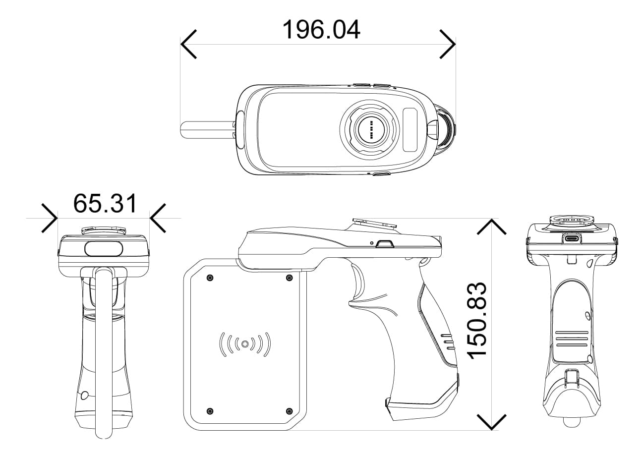 Long Range Gun type Reader - FCC ID 2AJXE-ASR-L251G-XX - Asterisk Inc.