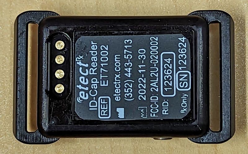 Etect Reader version 3 - Body worn device to detect and record ingested sensor - FCC ID 2AL2U-020002 - etectRx, Inc.