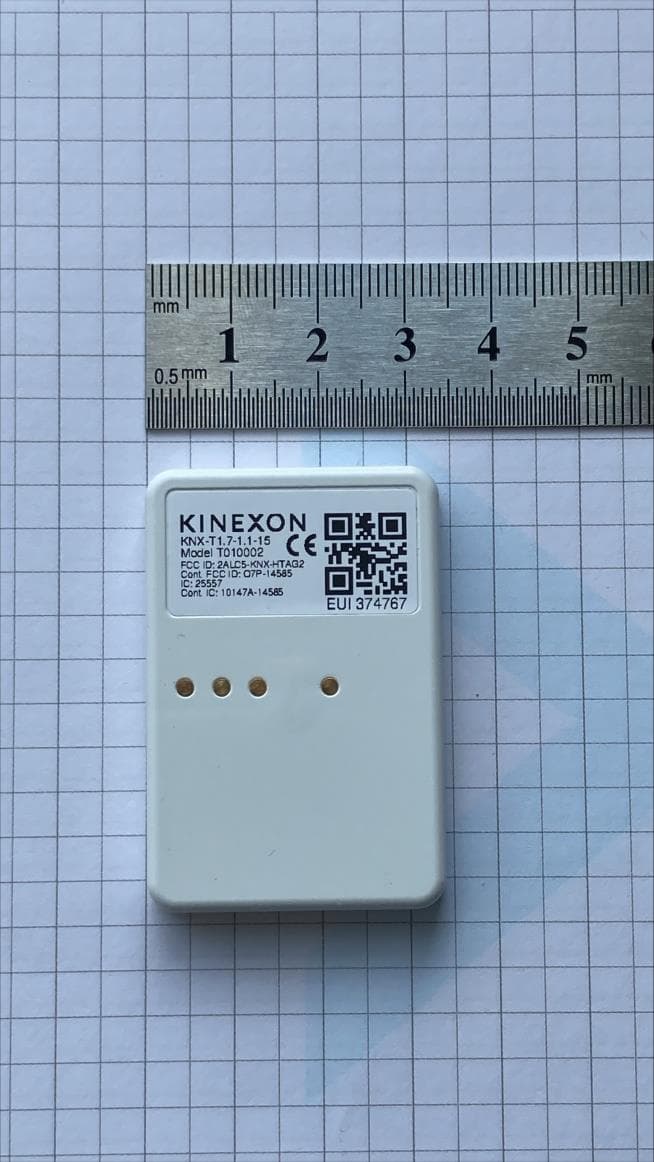 TAG for UWB localization system - FCC ID 2ALC5-KNX-HTAG2 - KINEXON Inc.