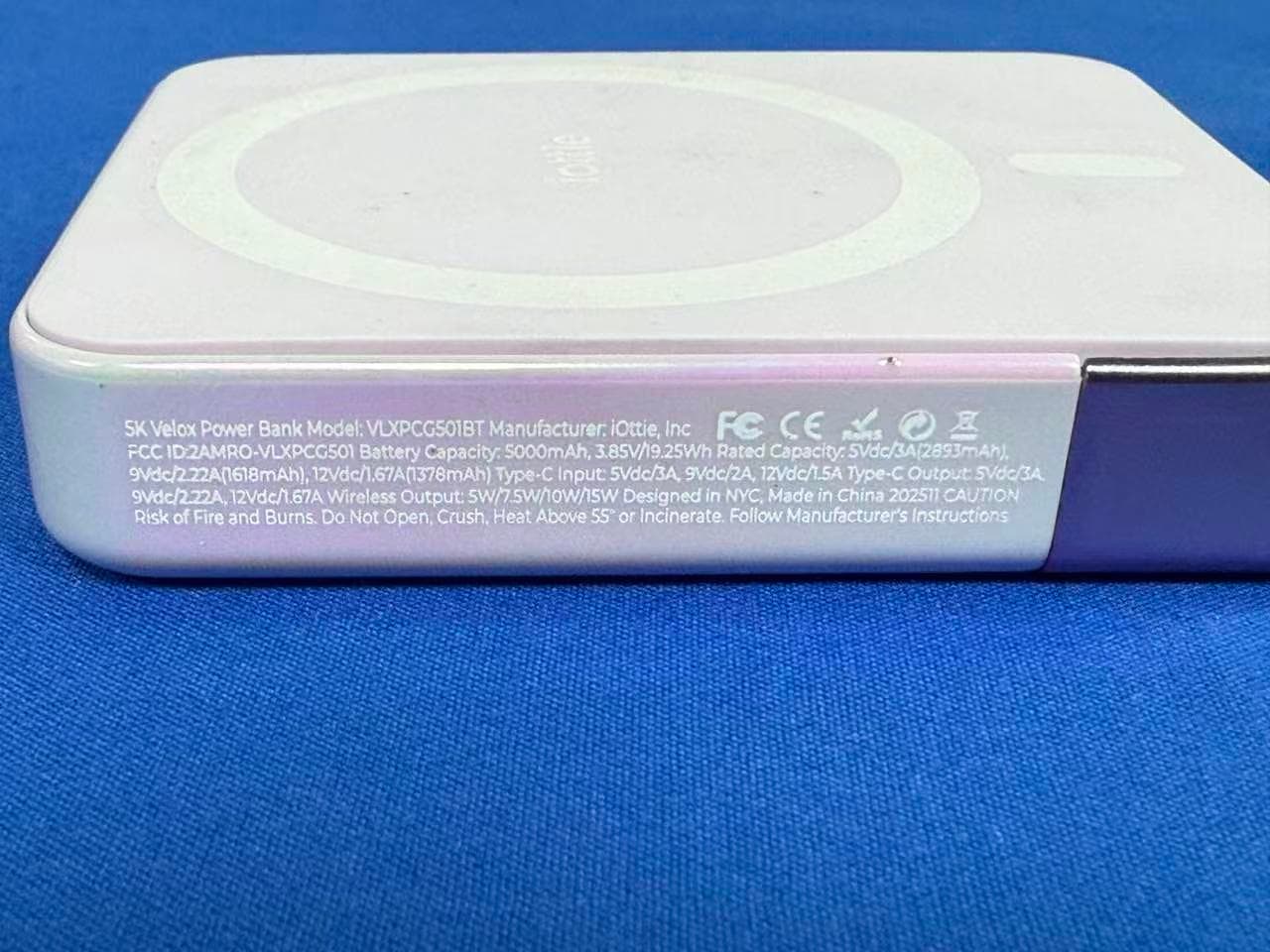 Power Bank - FCC ID 2AMRO-VLXPCG501 - iOttie, Inc.