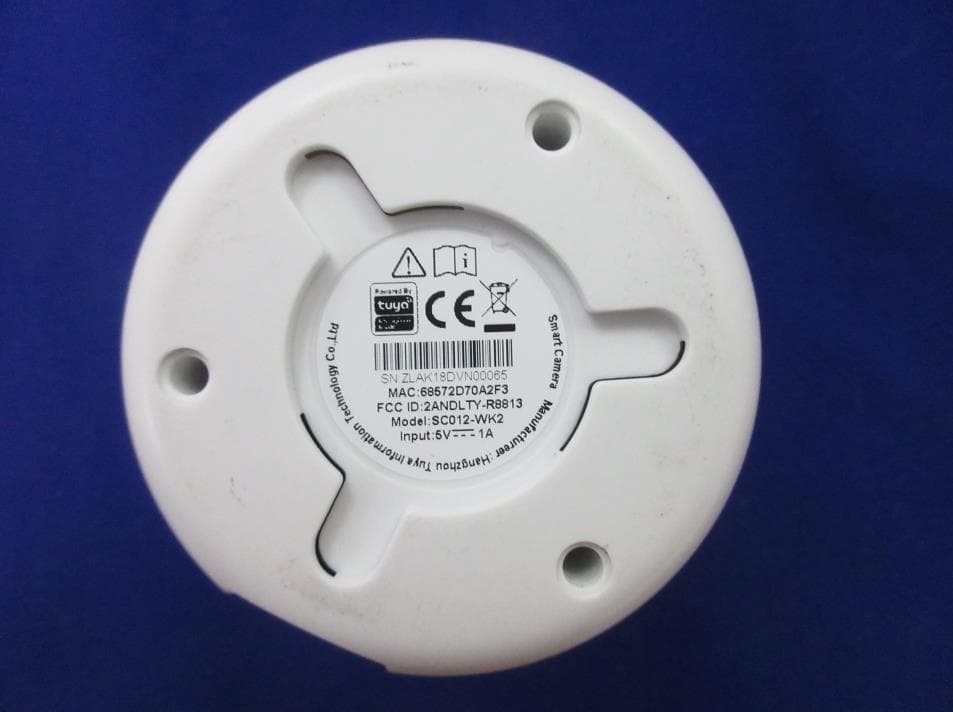 Smart Camera - FCC ID 2ANDLTY-R8813 - Hangzhou Tuya Information Technology Co.,Ltd