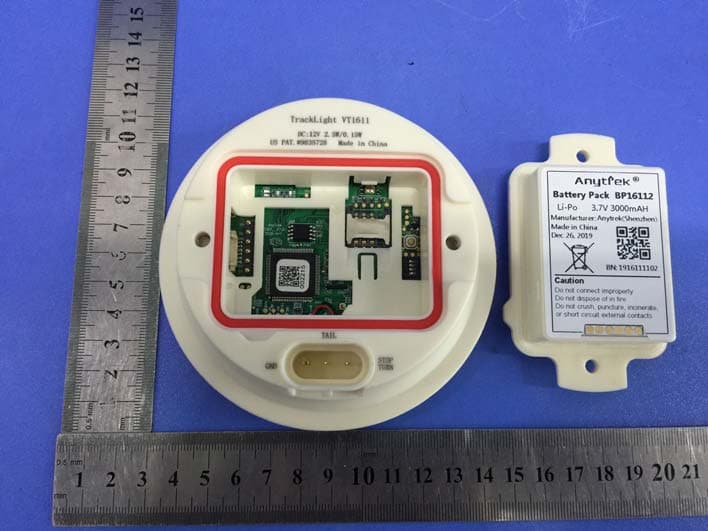 TrackLight - FCC ID 2ANJN-VT1611-EG91 - Anytrek Corporation