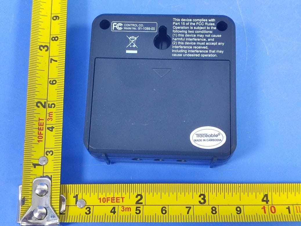 Traceable GIANT-DIGITS Radio Atomic Clock with Remote  sensor - FCC ID 2AO2J-C53WWVB - CONTROL3, LLC (2)