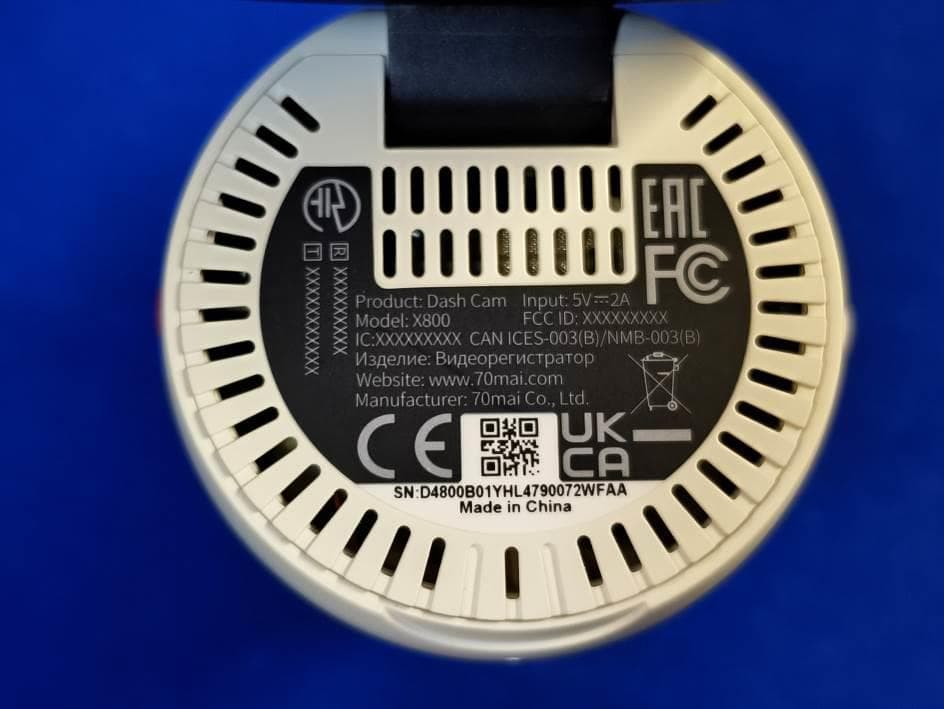 Dash Cam - FCC ID 2AOK9-X800 - 70mai Co.,Ltd. (2)