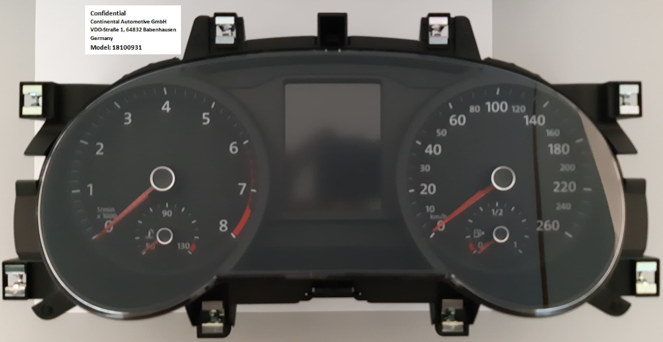 Instrument cluster with Immobilizer 18100931 - FCC ID 2AOUZ18100931 - Continental Automotive Technologies GmbH (2)