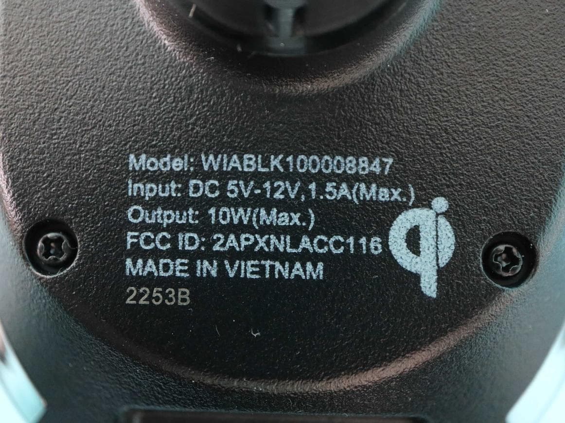 10W Qi Wireless Car Charger - FCC ID 2APXNLACC1161 - ASAP Technology(Jiangxi) Co., Ltd.