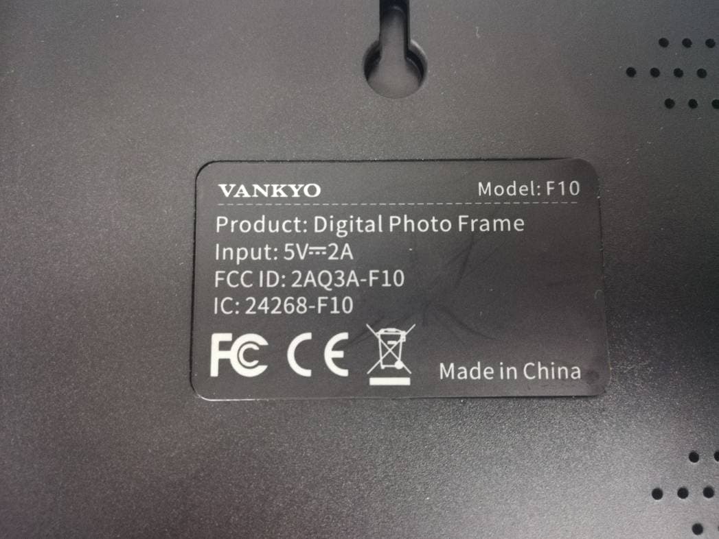 Digital Photo Frame - FCC ID 2AQ3A-F10 - Shenzhen VanTop Technology & Innovation Co., Ltd. (2)