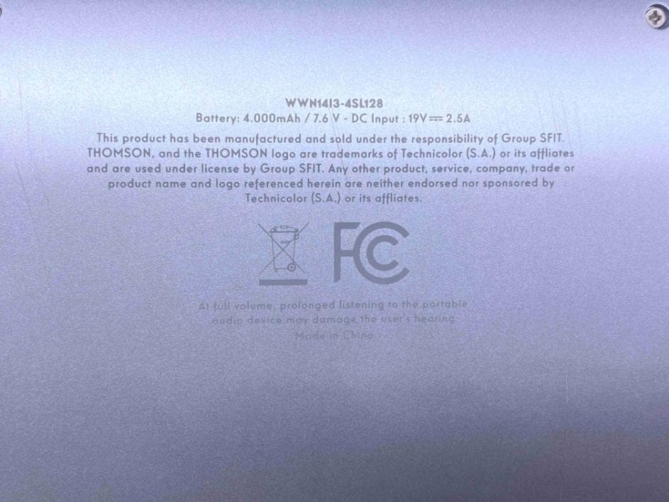 Notebook - FCC ID 2AQOO-N14I34128 - GROUPSFIT